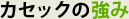 カセックの強み